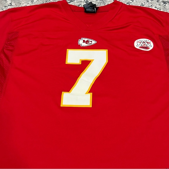 Kansas City Chiefs KC Football # 7 CASSEL Boys NFL Jersey Size XL 18 - 20 RED - Picture 4 of 11